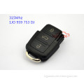 315Mhz 1JO959753DJ/9259-55 3 button remote key for VW skoda